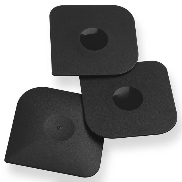 Plastic Pan Dish Pot Food Kitchen Scraper Tool Set, 3 pcs Nylon Plastic Cast Iron Skillet Cleaner Scrubber Scrapper, Kitchen Scraper Non-Scratch (Black)