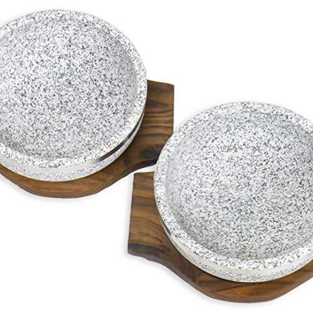 Granite Dolsot Bibimbap Bowls. Set of 2