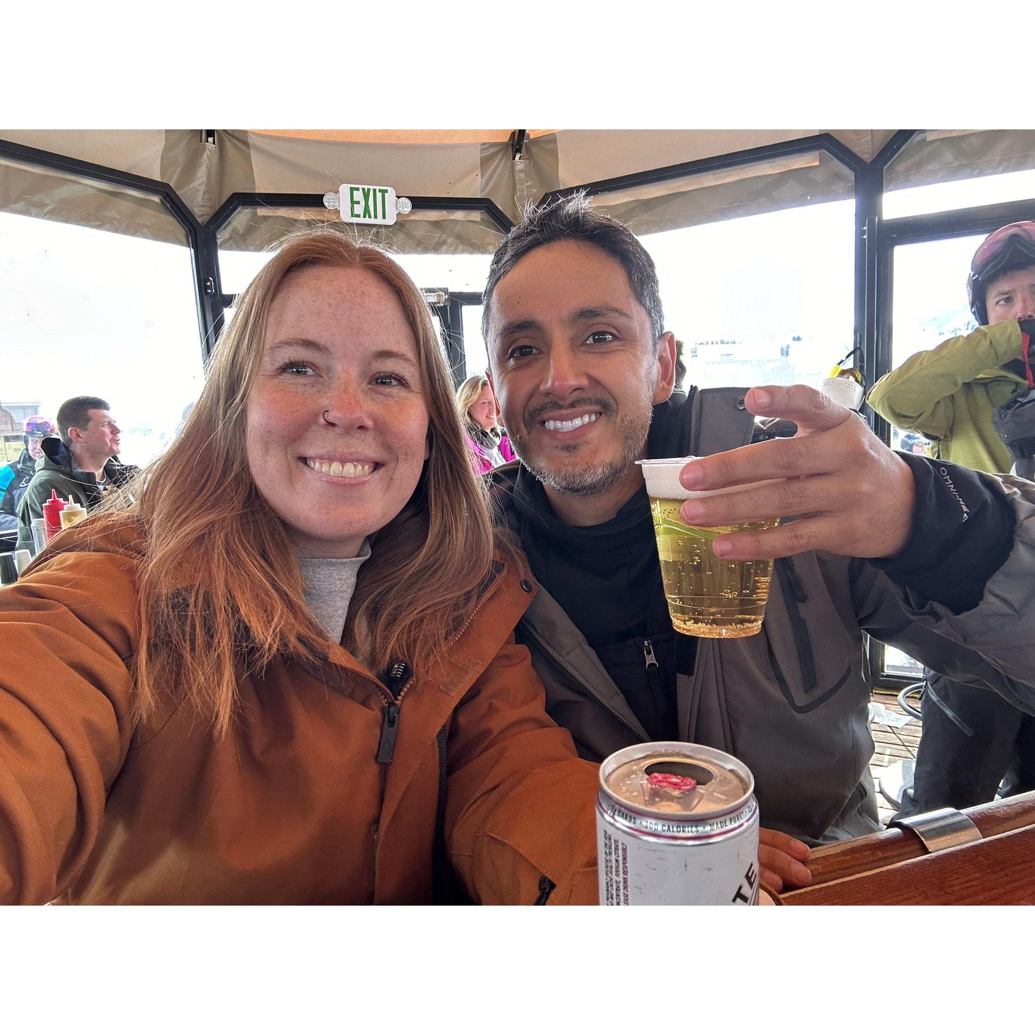 Apres-ski turned mid-ski this day!