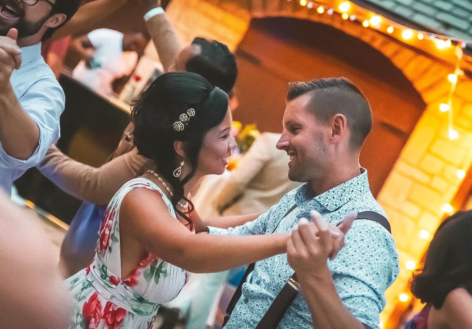 Moondance at Caroline's best friend's wedding