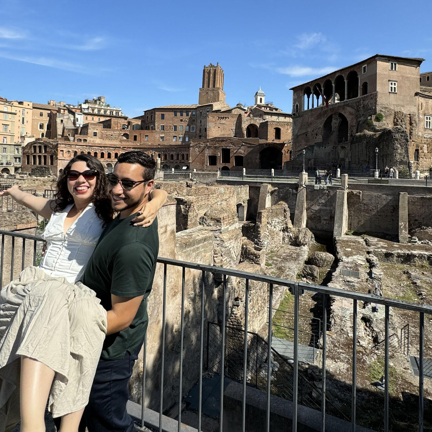 Evelyn and John in Rome.