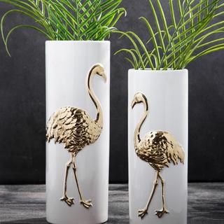 Gold Flamingo Vase