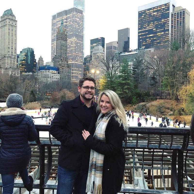 Visiting NYC the weekend after we got engaged!