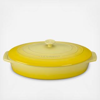 Covered Oval Casserole Dish