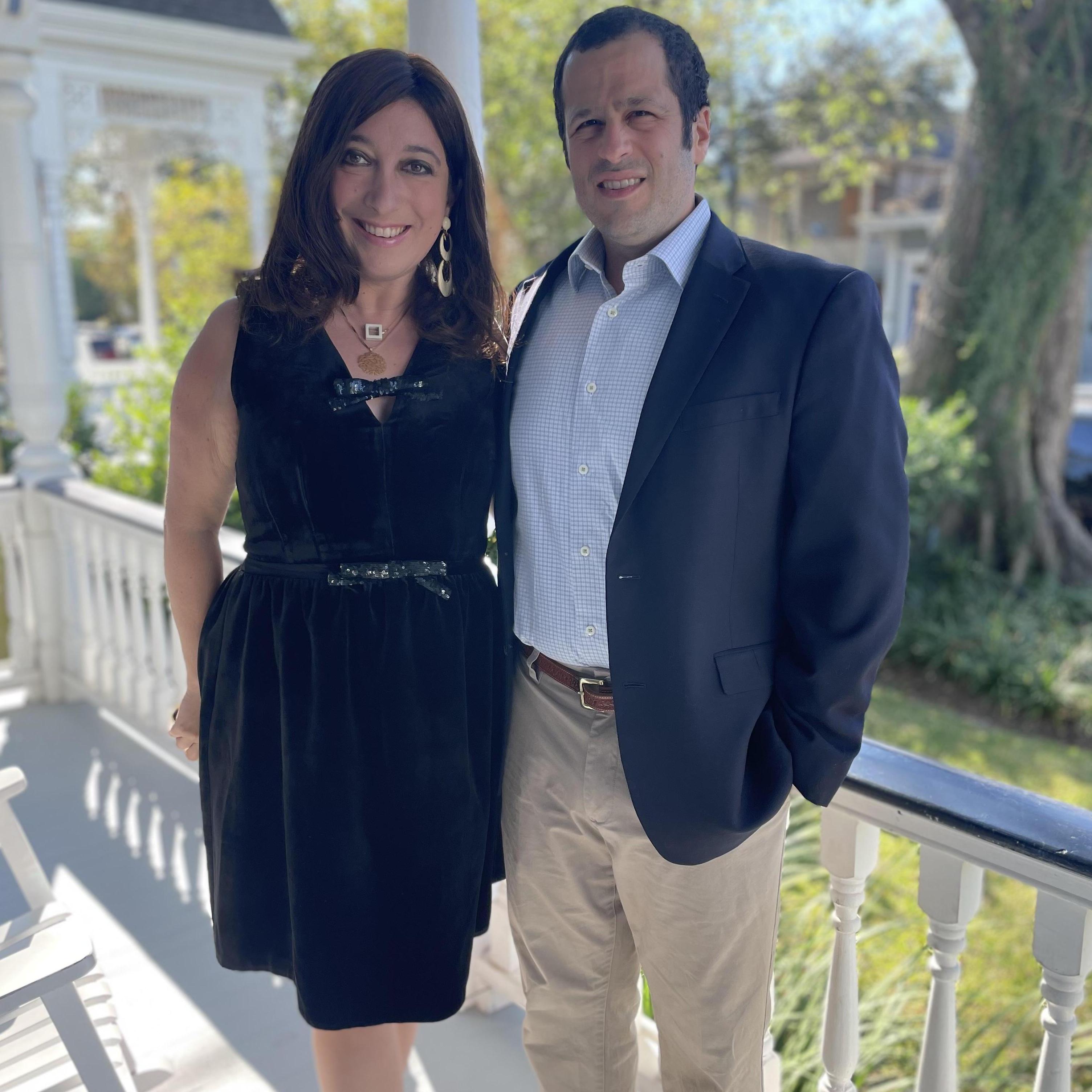 We clean up good--celebrating Eric and Shelby's wedding in November 2021.