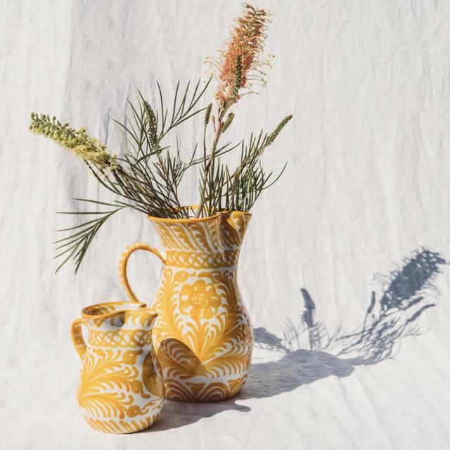 Pomelo Casa- Large hand-painted pitcher