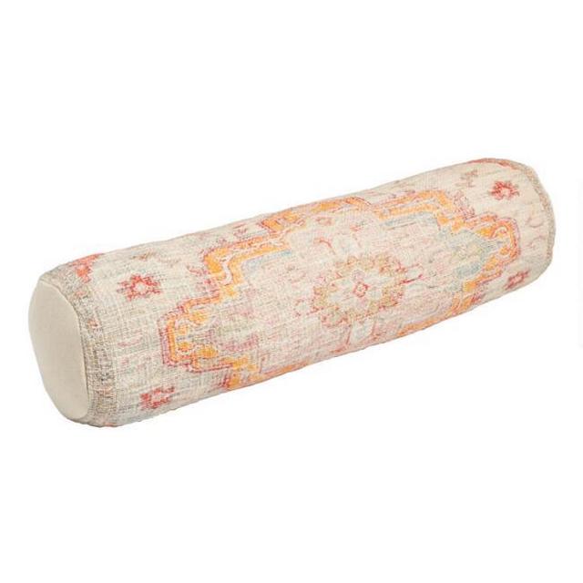 Multicolored Vintage Rug Print Bolster Pillow