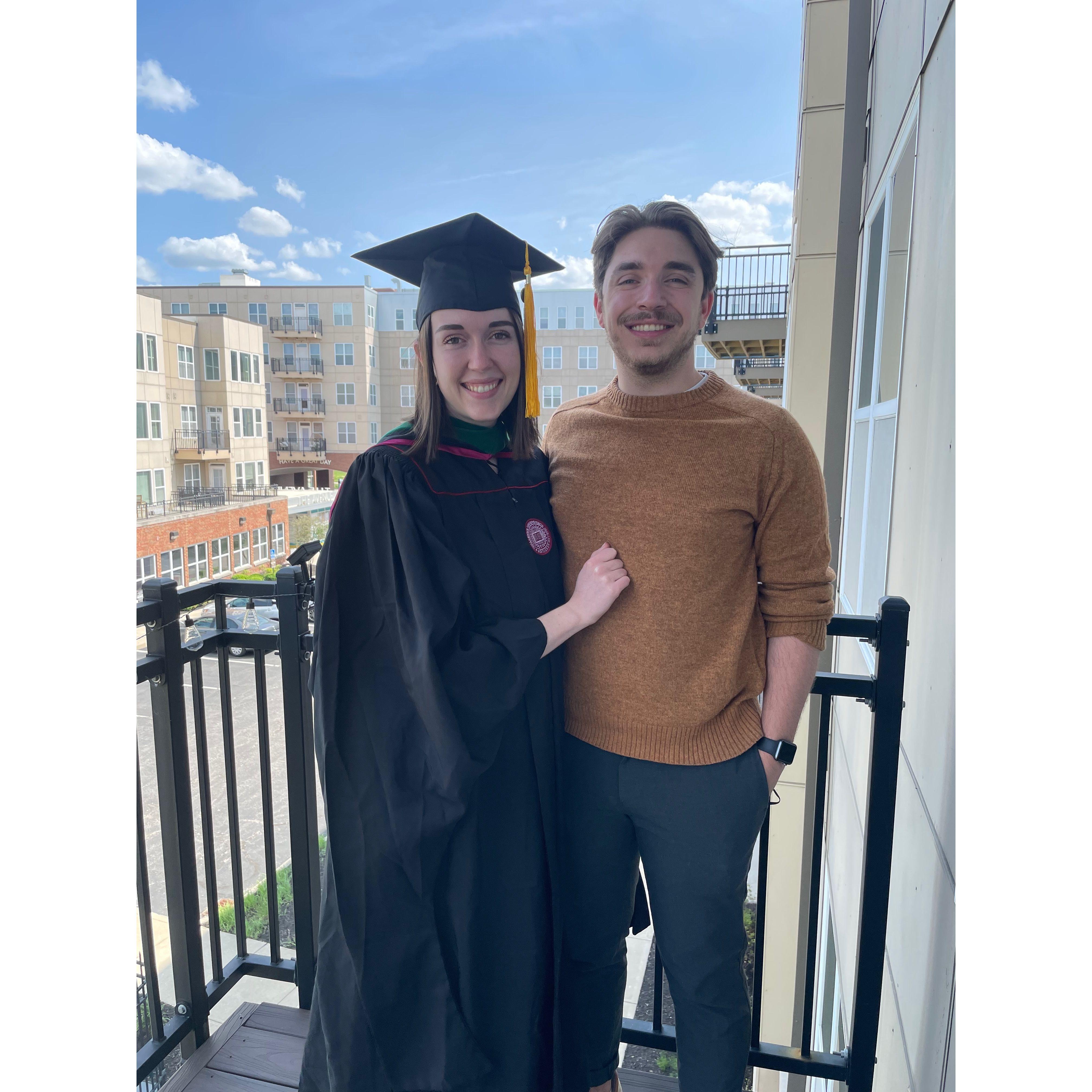 Renee's grad school graduation.