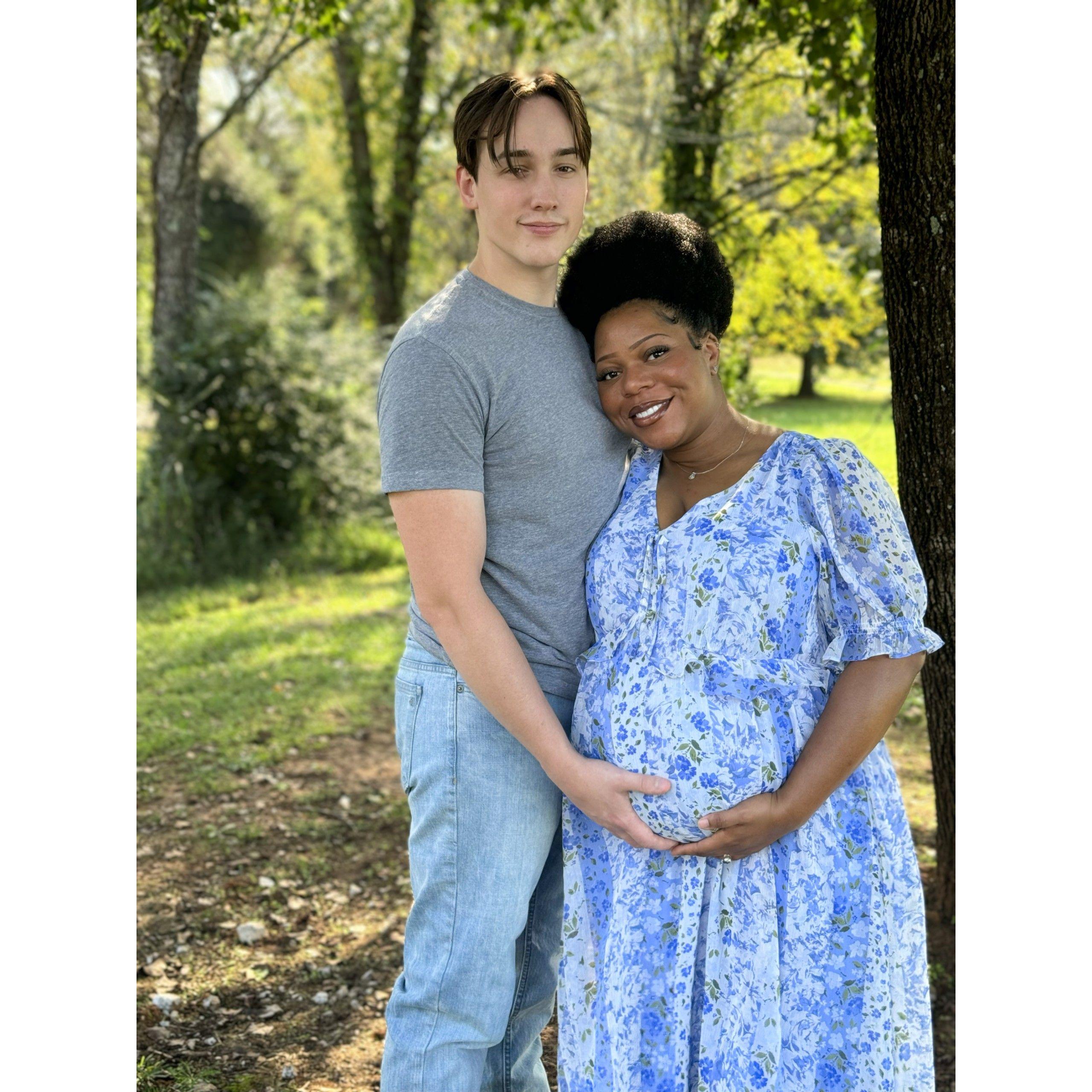 Maternity photo--we were so excited to become parents!