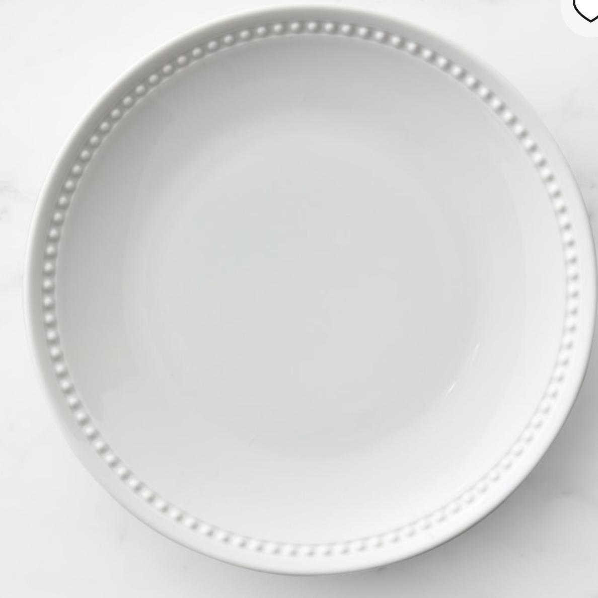 Pillivuyt Beaded Coupe Dinner Plates