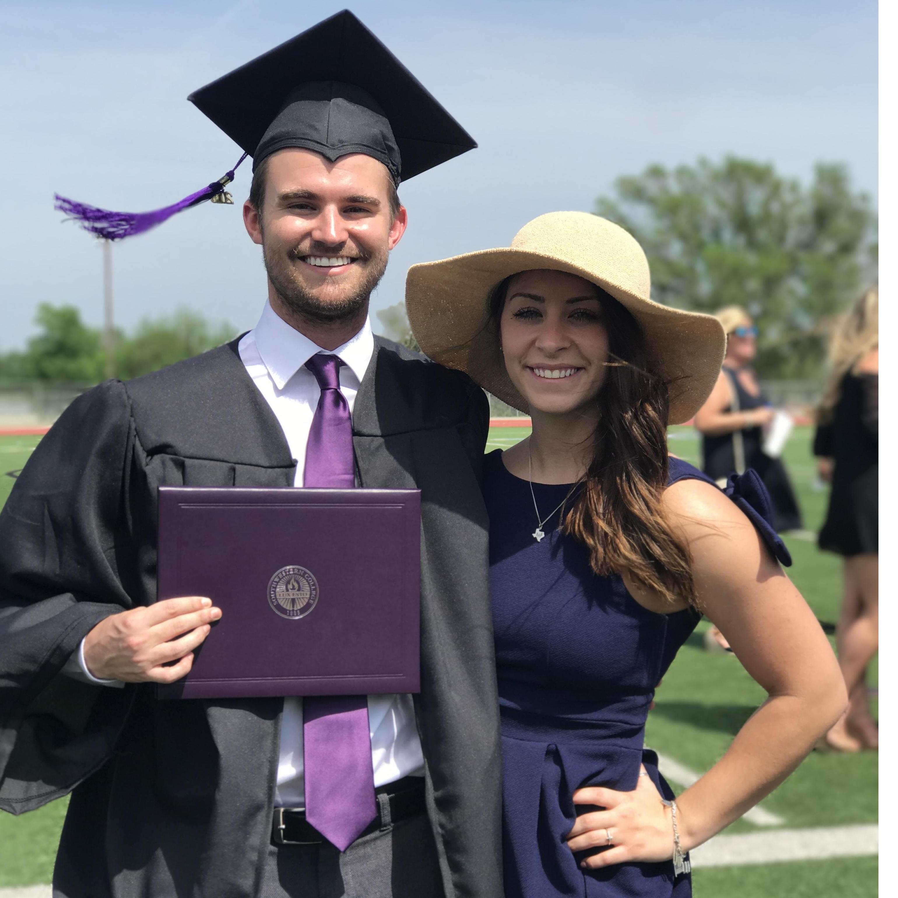 His college graduation