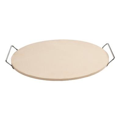 Charcoal Companion 15&#34; Round Pizza Stone with Wire Frame