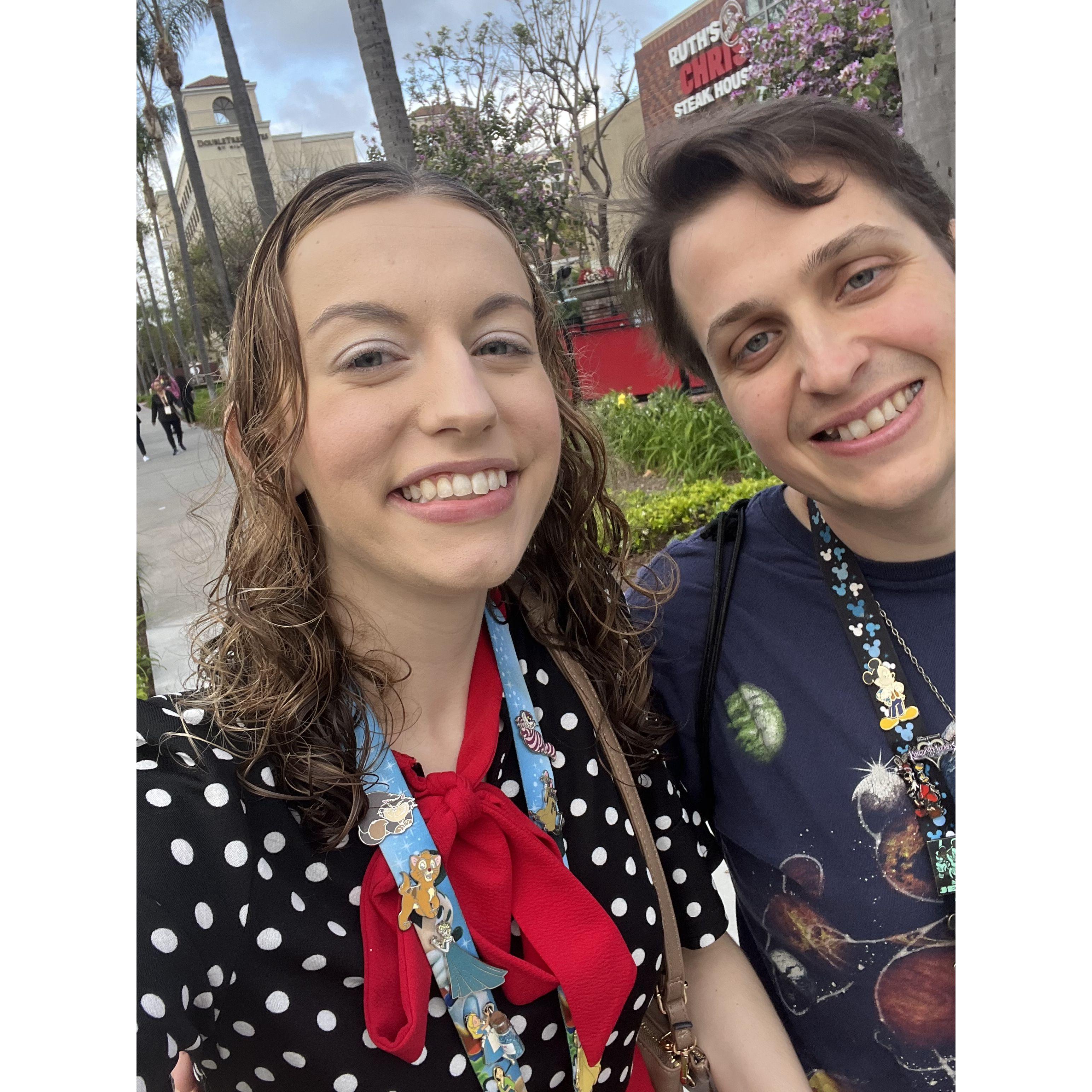 Our first in-person date at Disneyland!