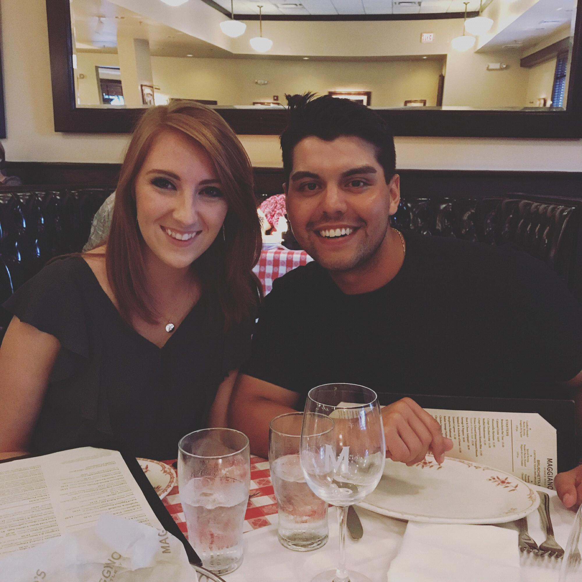 My birthday dinner! Dale traveled and stayed in Lakeland that weekend just to be with me!