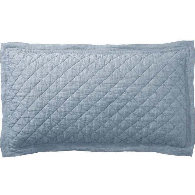 Chambray Belgian Flax Linen Diamond Sham, King