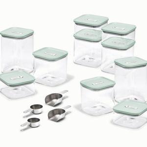 Ultimate Glass Airtight Storage Set | Non-Toxic & BPA-Free (28 piece set in mist)