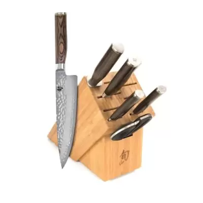 Shun Premier 7-Piece Essential Knife Block Set