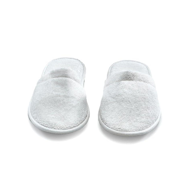 ESKYMODE Men's Cotton Bath Slippers, Terry Cloth Travel Hotel Slippers for Men
