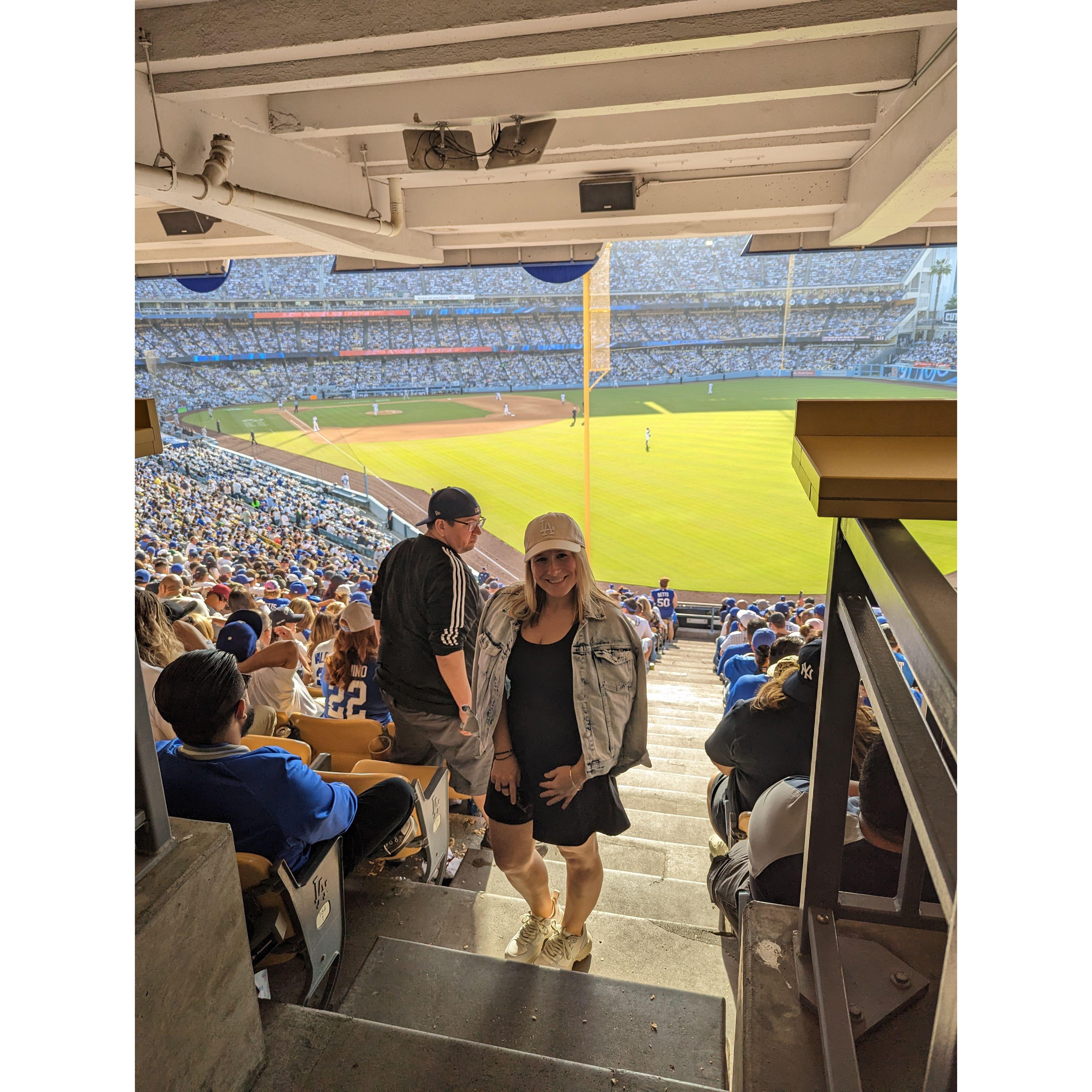 Our first baseball game! LA Dodgers vs. NY Yankees, June '23