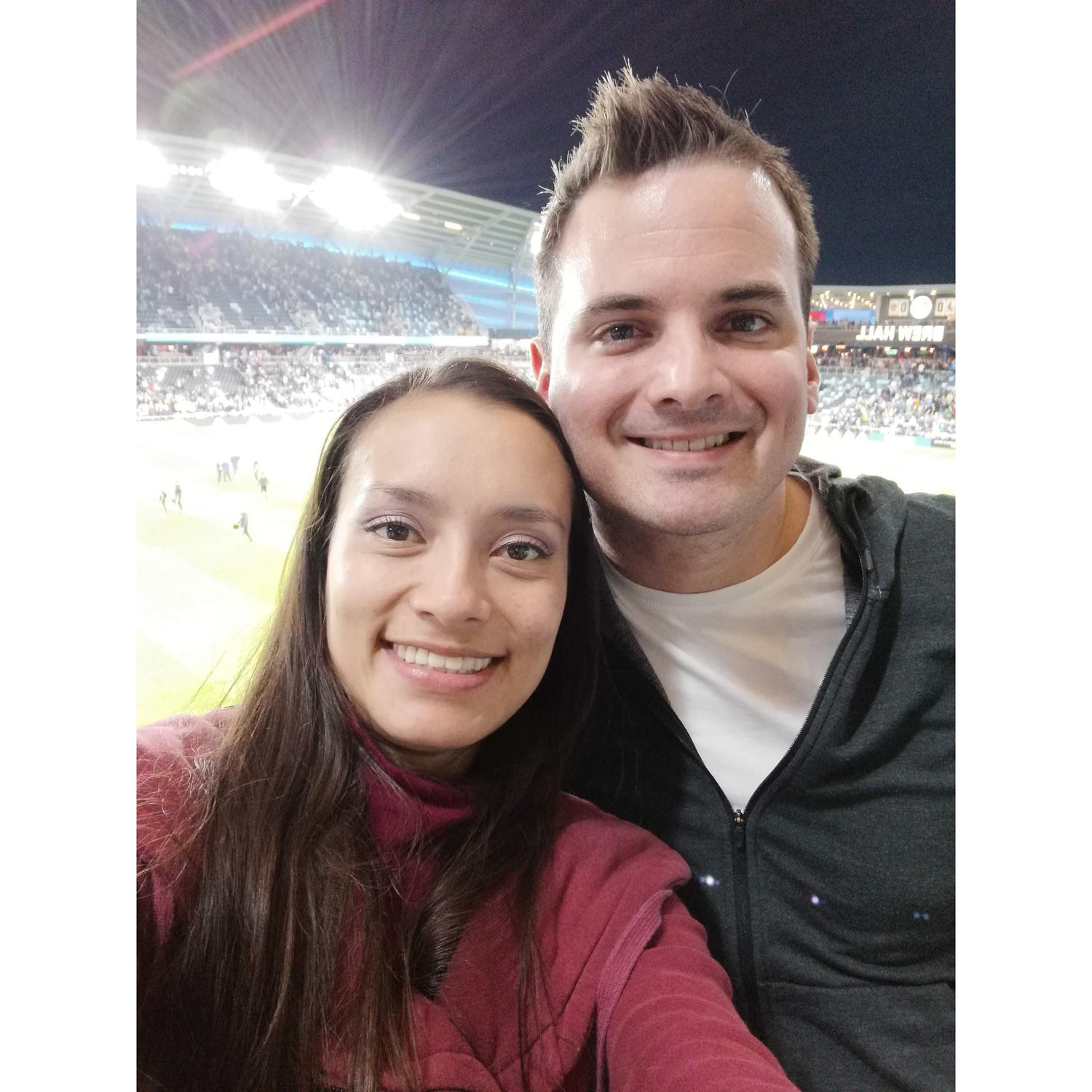 Our first soccer match together! Go Minnesota United FC!