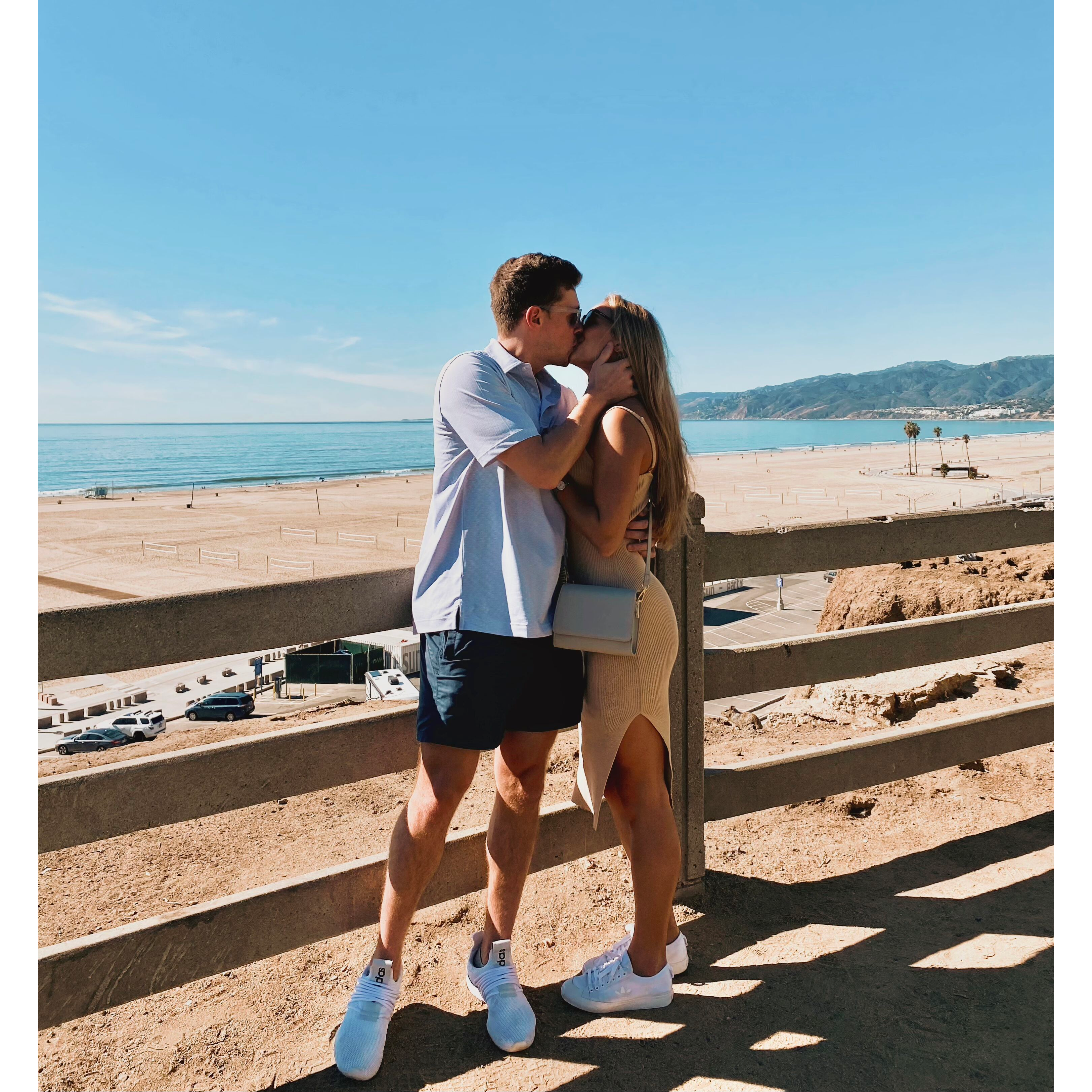 One of the few times Anna joined Dan on his many work trips to LA.