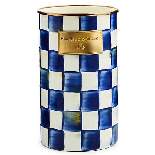 Royal Check Utensil Holder