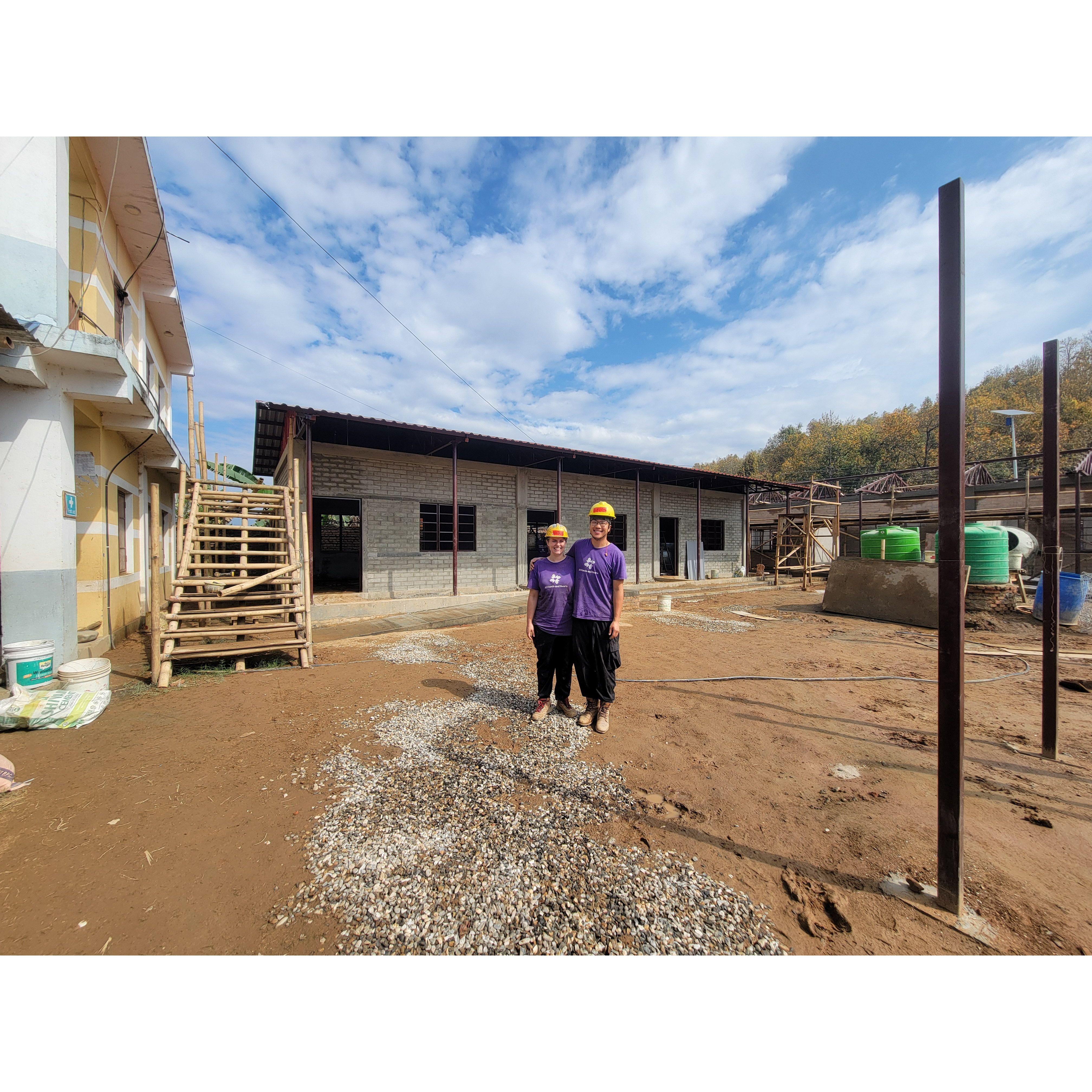 We spent 4 weeks volunteering to build a school in rural Nepal, 2024.