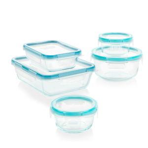 10pc Glass Snapware Containers