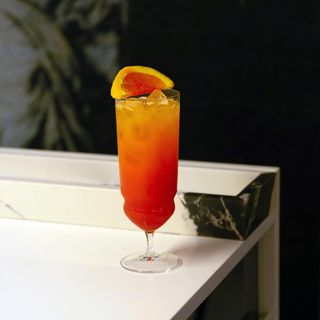 Backdoor '20s Tequila Sunrise Cocktail Glass, Set of 4