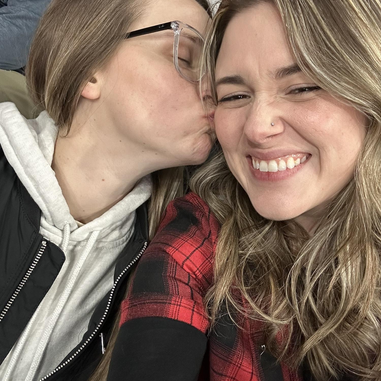 Erika’s first hockey game!