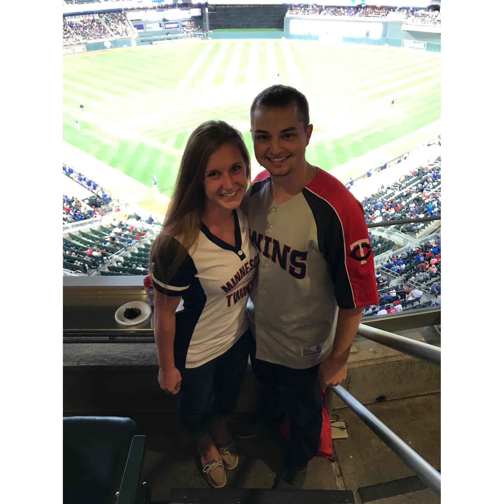 Suite tickets to a Minnesota Twins game, September 2017.