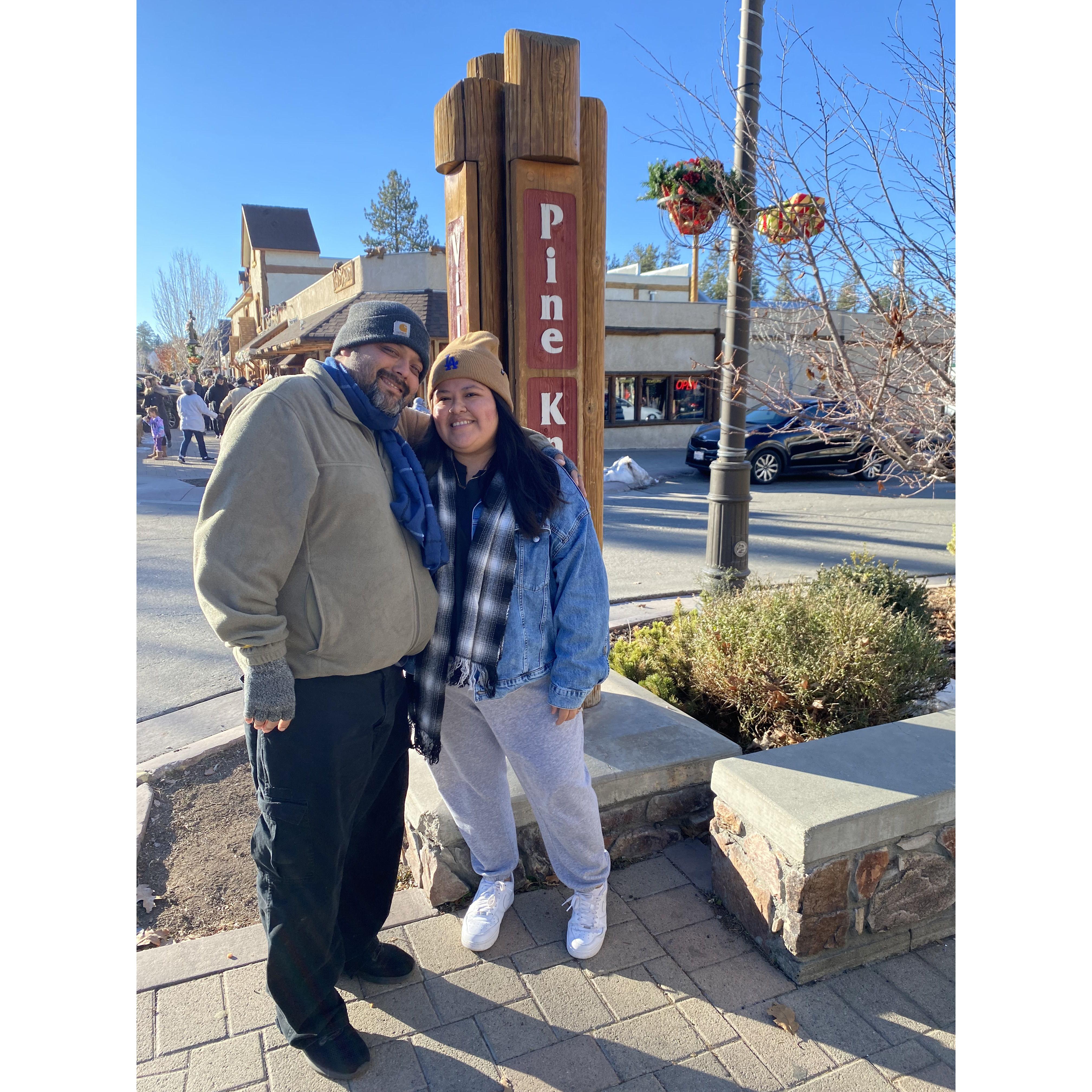 On our occasional Big Bear trip with friends!