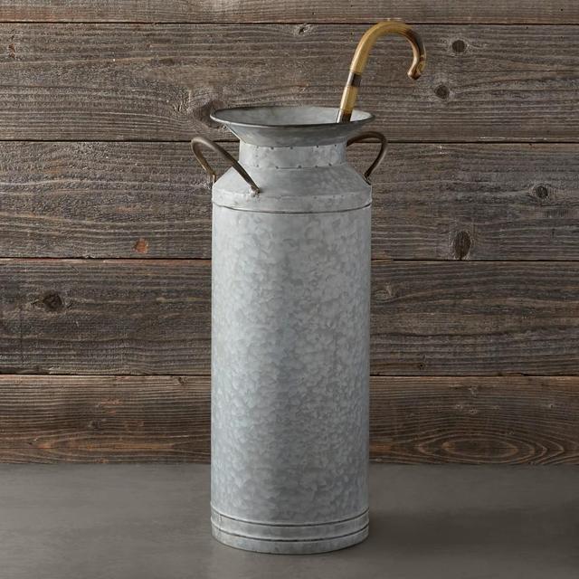 Galvanized Umbrella Stand, 24"