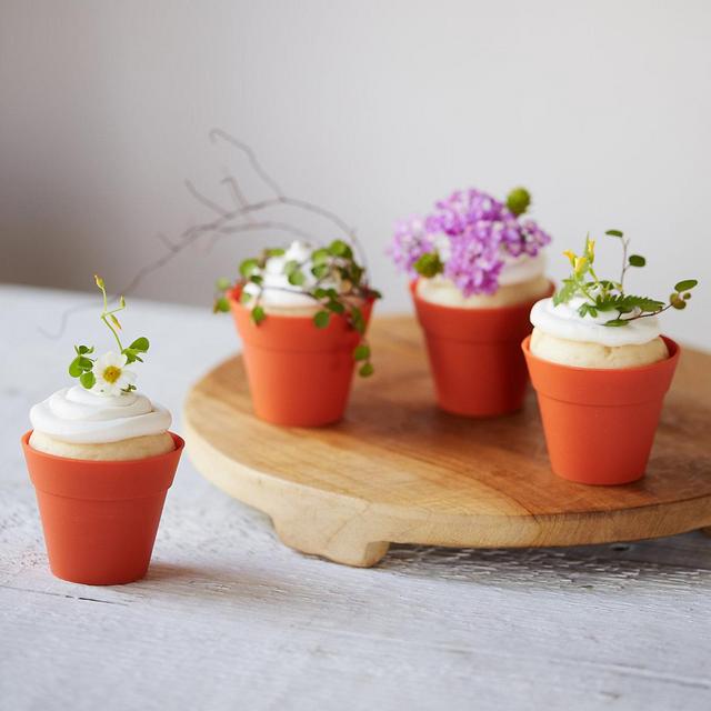 Flower Pot Baking Cups, Set of 10