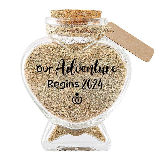 Honeymoon Sand Keepsake Jar, Romantic Honeymoon Gifts for Newlywed Couple, Bride & Groom, Bridal Shower Gifts, Wedding Registry, Engagement, Unique Travel Gift Ideas, Honeymoon Essentials 2024