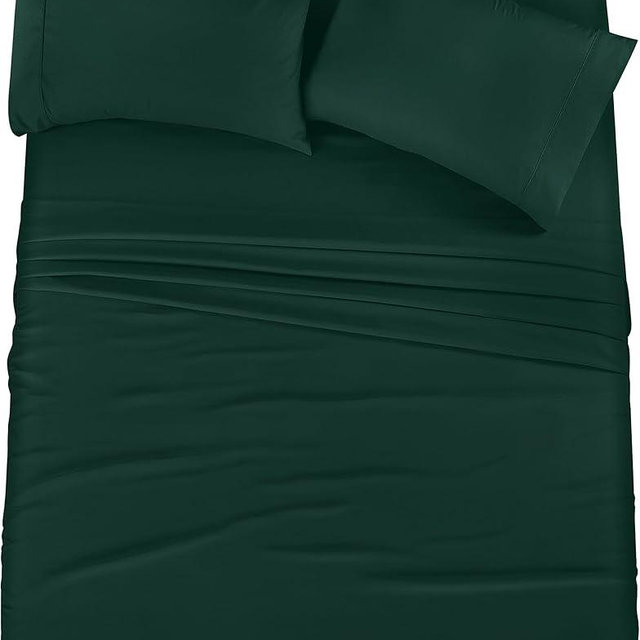 Utopia Bedding Full Bed Sheets Set - 4 Piece Bedding - Brushed Microfiber - Shrinkage and Fade Resistant - Easy Care (Full, Emerald)