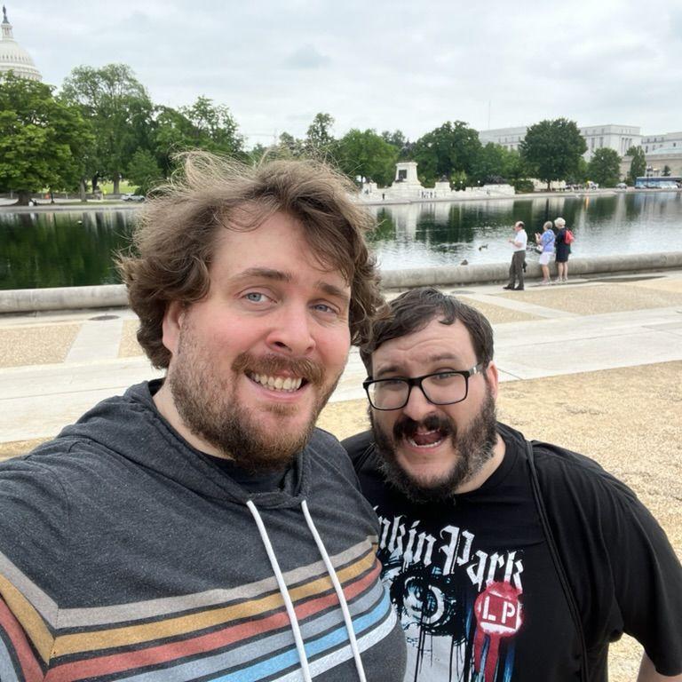 Matt and Andrew in DC in May 2024
