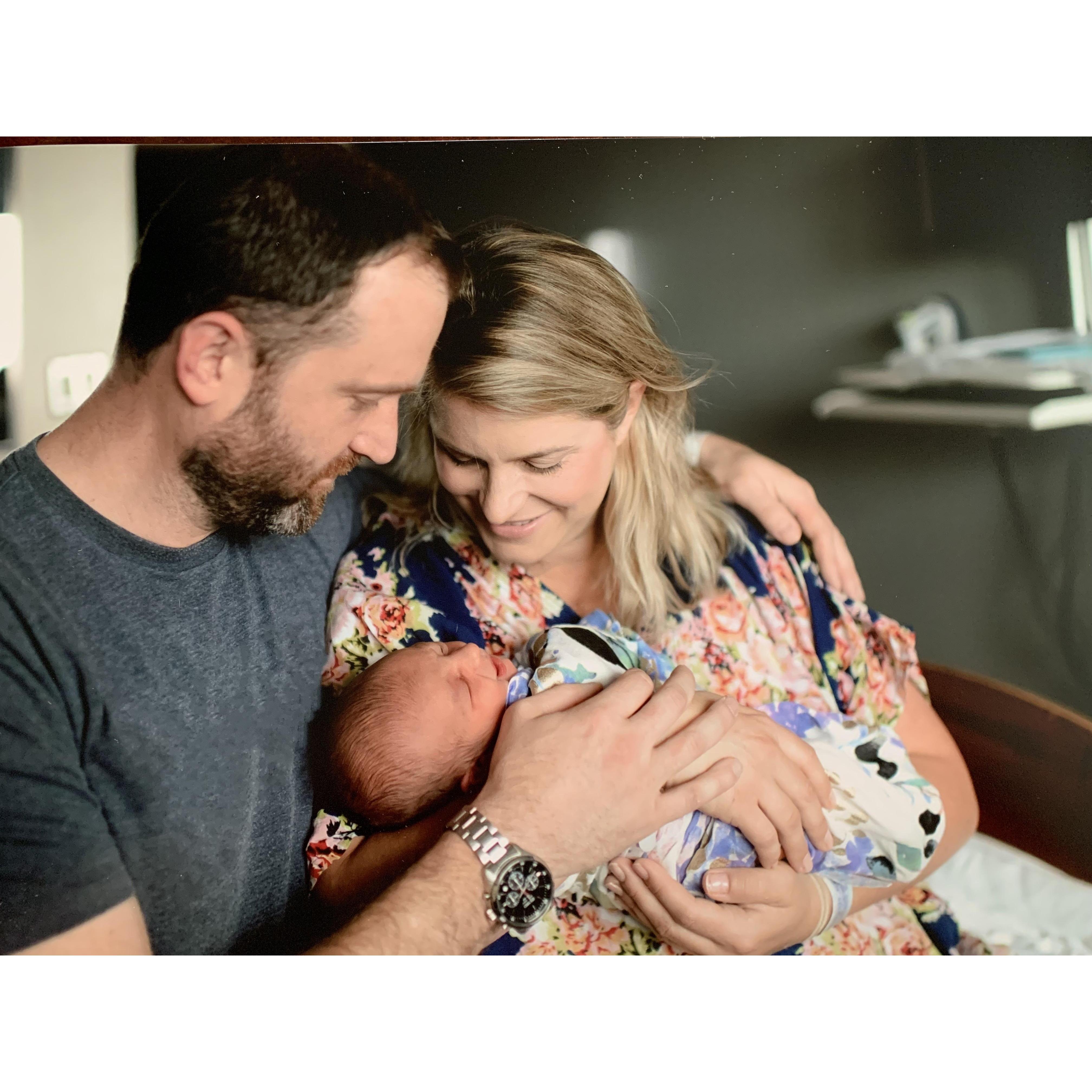 May 10, 2019 -- The happiest day of our lives, when our son Bo was born!