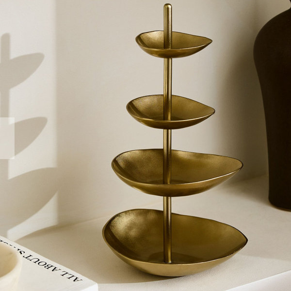 Large Organic Metal Jewelry Storage Tower