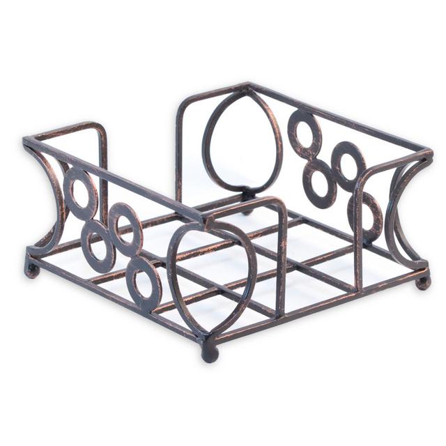 Boston International Cairo Cocktail Napkin Holder in Antique Copper