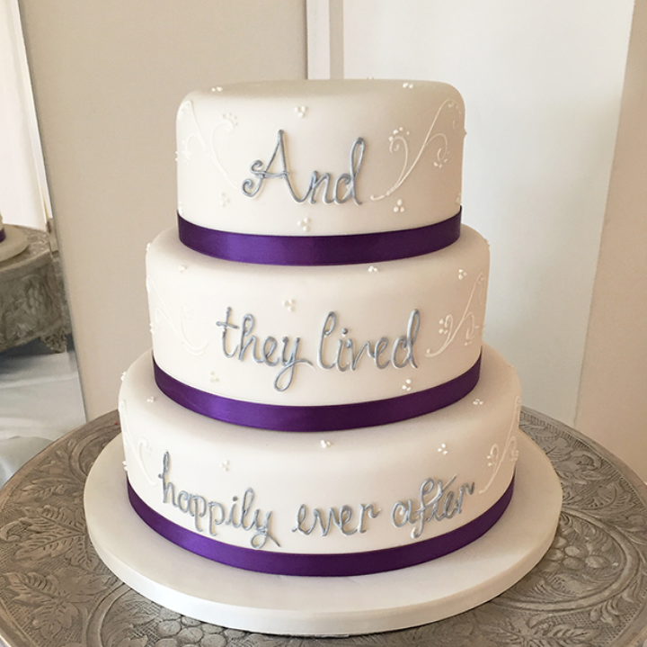 "Happily Ever After " Wedding Cake