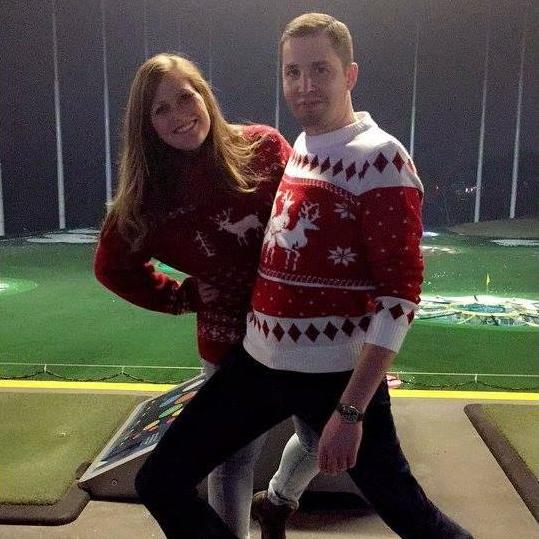 Our very first photo together.
Celebrating Zach's 30th birthday at Top Golf in 2016 <3