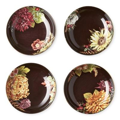 Harvest Bloom Dip Bowls, Set of 4, Mixed