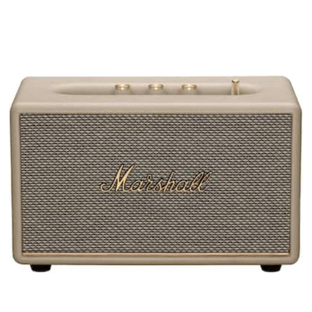 Marshall - Acton III Bluetooth Home Speaker with Bass / Treble / Volume Controls and 3.5 mm Auxiliary Input - Cream