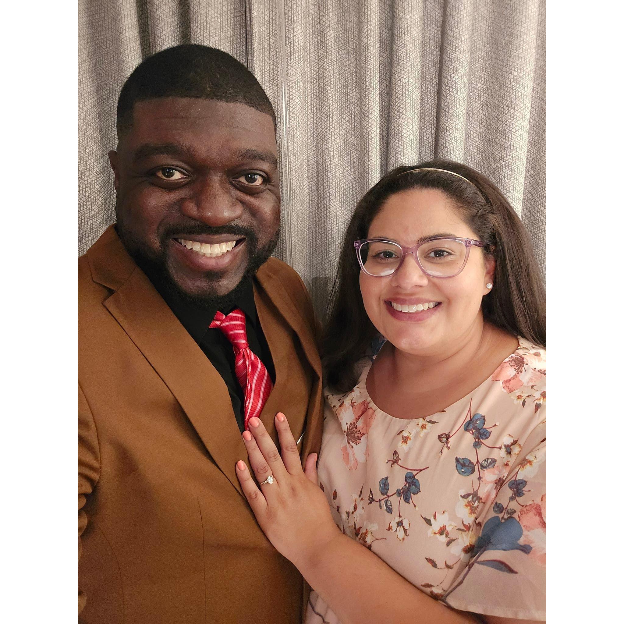 The night we got engaged