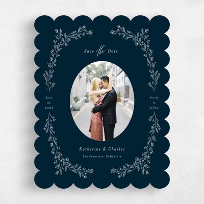 Blue Wedding Save the Date - Miette Photo