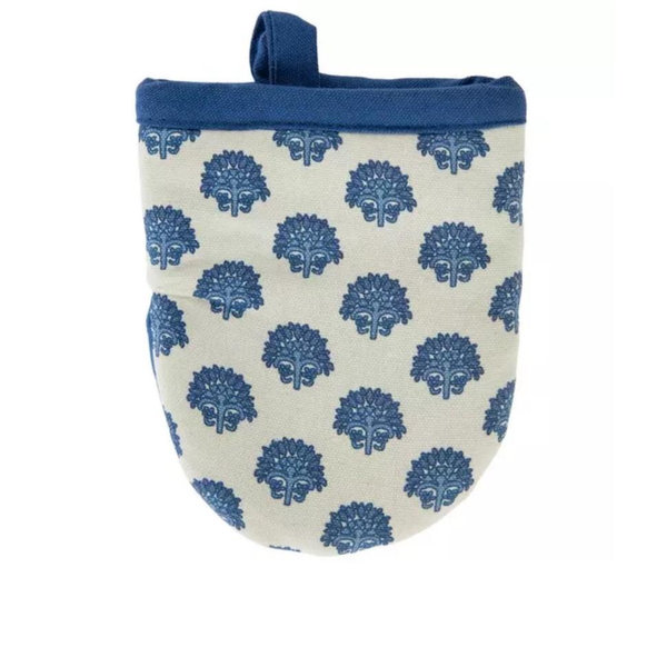 Blue Floral Mini Oven Mitt