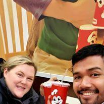 Jeremiah introduced Andrea to Jollibee.