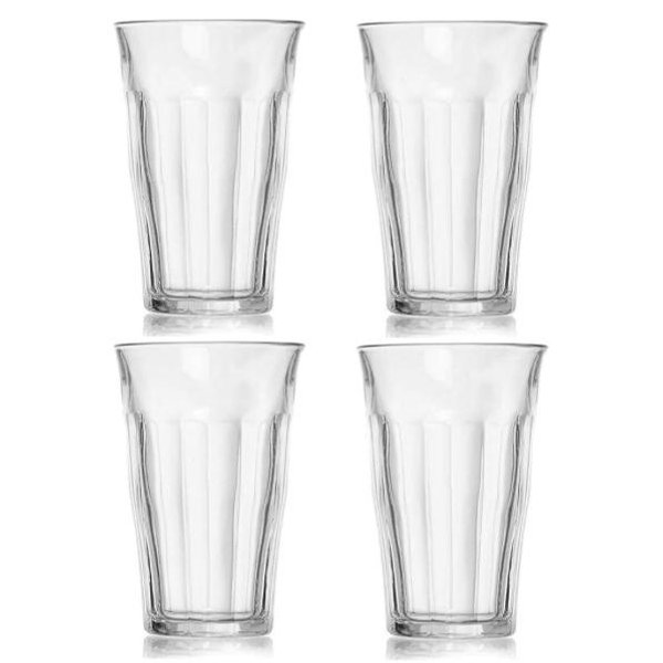 Duralex - Picardie Clear Tumbler 17 Ounces, Set Of 4