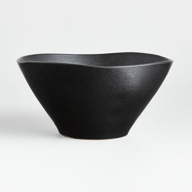 Marin Matte Black Serving Bowl